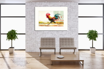 Модульная картина Петух