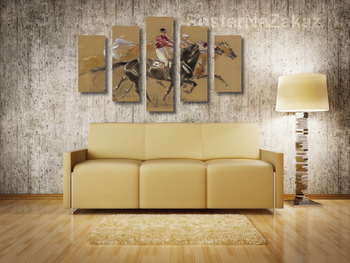 Модульная картина Скачки