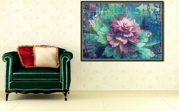 Модульная картина Яркий цветок