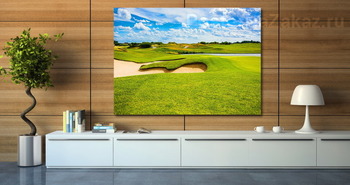 Модульная картина Поле для гольфа