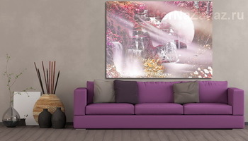 Модульная картина Лунный водопад