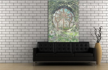 Модульная картина Ворота в сад