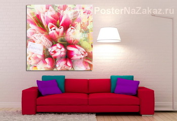 Модульная картина Красочные тюльпаны