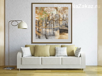 Модульная картина Дорога в лес