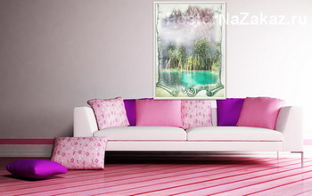 Модульная картина Горный водопад