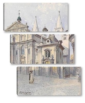 Модульная картина Георгская Базилика.Прага