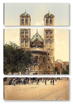 Модульная картина Церковь Святого Гереона, Кельн, Рейн, Германия.1890-1900 гг