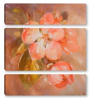Модульная картина цветок яблони