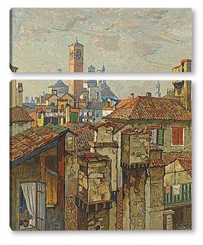  Внутренний дворик в Капри, 1925
