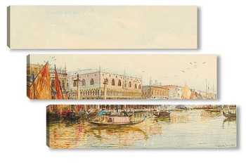 Модульная картина Большой канал, Венеция , 1879