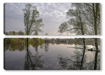 Модульная картина Весеннее половодье