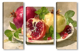 Модульная картина Гранаты