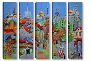 Модульная картина Московская мелодия
