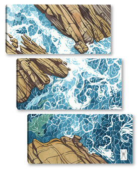  Акварель "Лодка"