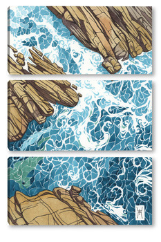  Акварель "Лодка"