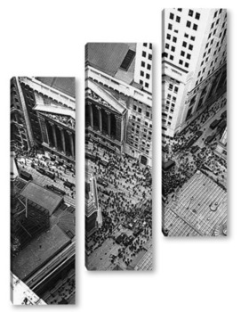 Модульная картина Фондовая биржа Нью-Йорка,1929г.