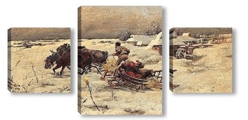 Модульная картина Зима