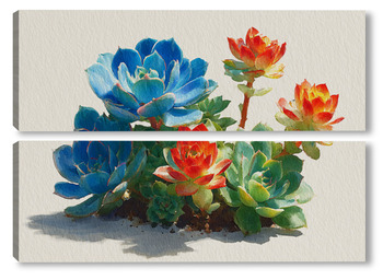  Цветущий миндаль над горной деревней