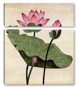 Модульная картина Цветок лотоса.