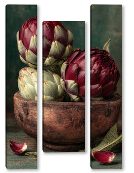 Модульная картина Натюрморт с артишоками