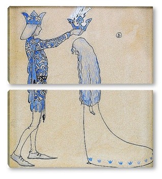 Модульная картина Принц и принцесса