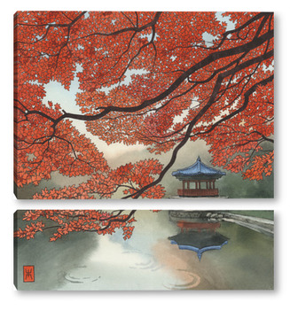  Акварель "Лодка"