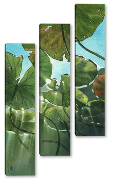  Акварель "Осенний лист"