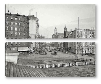  Небоскреб Flatiron Building.