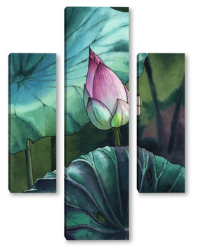  Акварель "Осенние ветви"