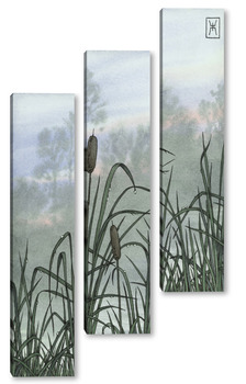  Акварель "Горные цветы"