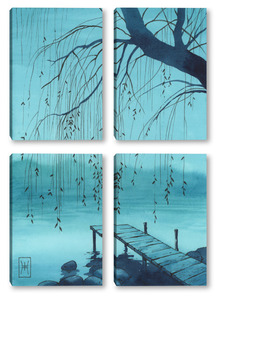  Акварель "Осенние ветви"