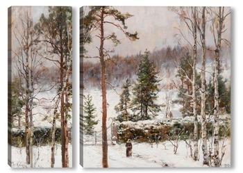  Зимний Пейзаж с Тростниками