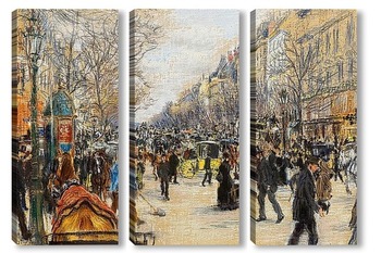 Модульная картина Большие бульвары, Париж