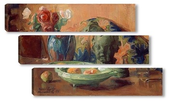  Натюрморт с цветами ипомеи