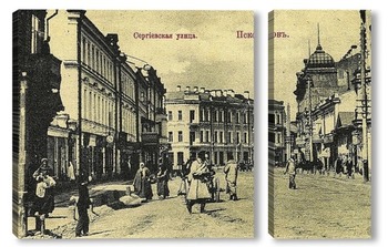  Плавучий мост на реке Великой 1900  –  1909 ,  Россия,  Псковская область,  Псков