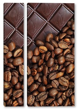 Модульная картина кофе и шоколад