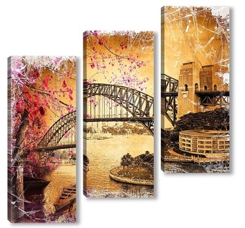 Модульная картина Sydney Harbour Bridge