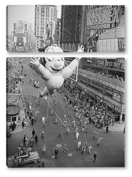 Модульная картина Парад шаров в день Благодарения, Нью-Йорк