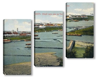  Общий вид набережной 1903 ,  Россия,  Тверская область,  Тверь