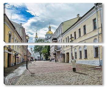 Модульная картина Улица в Витебске