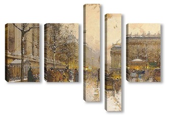 Модульная картина Париж площадь Мадлен