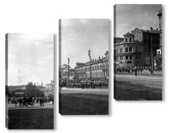 Модульная картина Район Александровского сада и Манежной площади ,в 1914 году