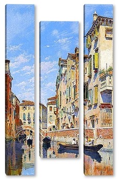 Модульная картина Гондолы на венецианском канале