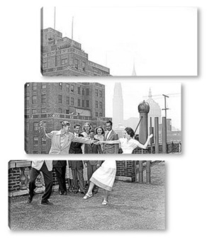 Модульная картина Танцующие подростки,1950г.