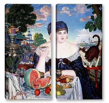 Модульная картина Жена торговца  чаем