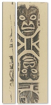 Модульная картина Фриз маски (племя Ноа Ноа) 1895