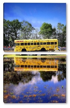 Модульная картина School Bus