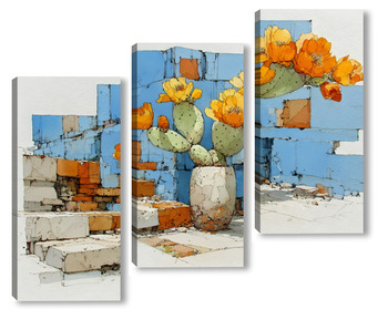 Модульная картина Кактус