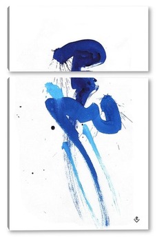 Модульная картина серия работ "Вдохновение",артикул: 1.10 Название "Синяя гладь"