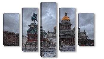 Модульная картина Исаакиевская площадь, Санкт-Петербург